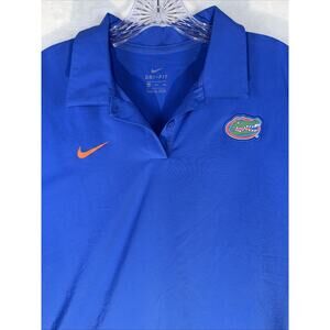 Florida Gators Nike On-Field Blue Polo XXL 2XL $89 Golf Shirt Dri-Fit Coaches